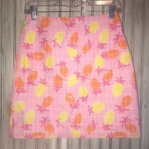 Lilly Pulitzer Pineapple Print Skirt